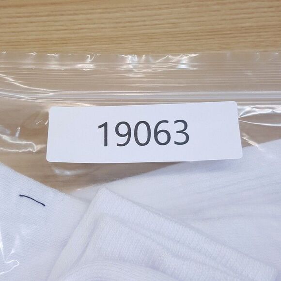 CALVIN KLEIN Crew Socks Mens White 5-Pack Solid Sport Cushioned CK Logo - Picture 3 of 3